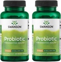 Swanson Probiotic for Digestive Health GI Tract Immununterstützung Reisende unterstützen 20 Billion CFU mit Prebiotic FOS 60 Veggie Kapseln (Kaps) (2 Pack)