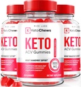 rize labs (Pack von 3 Keto Chews ACV Gummis für erweiterte Gewichtsverlust 525 mg, Premium Keto+ACV Supplement, Alle natürlichen Apfel Apfel Apfel Apfelegar, offizielle Keto Plus ACV Bewertungen (180 Gummi)
