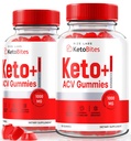 rize labs - Keto Bites ACV Gummis für Fortgeschrittene Gewichtsverlust, All Natural Apple Cider Essig Supplement (120 Gummi)