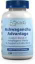 Ashwagandha Advantage, USDA Organic Blend for Stress Relief, Mood & Adrenal Support. Hergestellt mit Ashwagandha, Turmeric, Spirulina und mehr- 60 Kapseln Pure Non-GMO Vegan Ergänzung