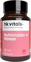 Heal;thKart HK Vitals Multivitamin Plus Women, Advanced Daily Multivitamin for Active Women | for Energy, Joints, Skin & Hair; with Iron, Vitamin C, Veg Collagen, Hyaluronsäure & Biotin, 30 Tabletten