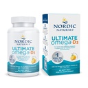 Nordic Naturals Ultimate Omega-D3, Zitronengeschmack - 60 weiche Gele - 1280 mg Omega-3 + 1000 IE Vitamin D3 - EPA & DHA - fördert Gehirn, Herz und Immungesundheit - 30 Portionen