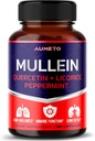 Mullein Supplement - Erweiterte Formel mit Quercetin, Licorice für Lung Detox, Atem- und Immunsystem-Unterstützung (150 Zähler (Pack von 1))