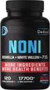 20:1 Noni Kapseln 17700mg - Ergänzung für Immun-, Muskel- und Verdauungsunterstützung -10in1 Hinzugefügt Boswellia, Elderberry, Turmeric, Ginger & More - 120 Vegan Kapseln, Non-GMO & Gluten-Free