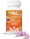 VAL Magnesium für Kinder | High-Absorption Magnesium für Kalorien, Entspannung & Fokus | Mg Glycinate, Citrate & Taurate | mit Vitamin B6, D & C | Zuckerfrei, Non-GMO | 60 Chewable Tablets