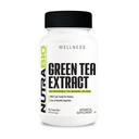 NutraBio Grüntee-Extraktkapseln, 500mg, fügt antioxidative Vorteile hinzu und hilft insgesamt Gesundheit und Wohlbefinden, 90 Count