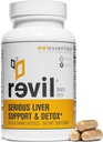 drinkwel Revil for Liver Health & Support - 90 Vegetarische Kapseln - mit Milchdistel, NAC, Artichoke, Burdock, Vitamin C - Glutenfrei