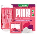 Plink! Fizzy Electrolyte Tablets für Erwachsene & Kinder – Granatapfel Berry, 12ct – Family-Friendly Daily Hydration – Low Sugar, Vegan, Keto Friendly, Non-GMO