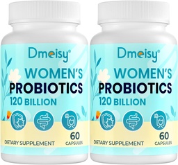 120 Billion CFU Probiotic - Menopause Support Probiotics for Women, Natural Menopause Probiotic Supplement for Hot Flashes Night Sweats Mood Swings Hormone Balance Gut & Immune Health- 120 Caps