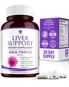 Leberunterstützung - Detox & Cleanse Supplement (Vegetarisch) - Fortgeschrittene natürliche Lebergesundheit Formel, die Milchdistel, Selen, Kurkuma, Vitamin B12, Vitamin C, Alpha-Liposäure, N Acetyl Cystein, Magnesium, Taurine und mehr - 30 Tage Versorgung kombiniert