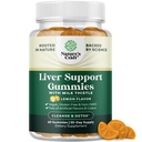 Saubere Kräuter Leber Detox Gummis Leber Unterstützung Milchdistel Gummis mit Artichoke Extrakt Kurkumin und L-Carnitin - Vegan und Non-GMO - Sweet Lemon (30 Servierungen)