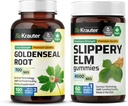 BIO KRAUTER Goldenseal 100 Kapseln & Slippery Elm 60 Gummi