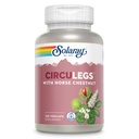 SOLARAY CircuLegs mit Pferd Chestnut Extract, Gotu Kola, Metzgers Broom, und mehr, Zirkulation und Vein Unterstützung für gesunde Beine, 60-Tage Garantie, Lab Verified (60 Serv, 120 VegCaps)