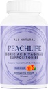 Peachlife Borsäure Suppositorien in Gemüsekapseln - USA Made - Vaginal pH