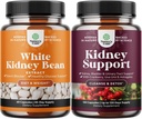 Bundle of Natural White Kidney Bean Extract - Verdauungs-Gesundheit Ernährung Faser und Workout Ergänzung für Männer und Frauen und Nieren Unterstützung Cranberry Supplement für Blasengesundheit