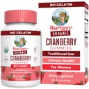 MaryRuth Organic Cranberry Gummies - 500mg Supplement | Urinary Tract Gesundheit für Frauen | mit D Mannose | Traditionelle Verwendung | USDA Organic | Vegan | Non GMO | 30 Servierungen