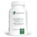 FürstenMED Algenöl Vegan Omega 3 - Herz, Gehirn & Gelenkgesundheit Unterstützung - 2000mg Algenöl davon 700mg DHA & 320mg EPA + 3, 6mg Vitamin E pro Tagesdose - essentielle Fettsäuren