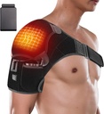 Cordless Shoulder Heizkissen mit Batterie, beheizte Schulterstütze Wrap mit 3 Heizmodi für linke rechte Schulter, Tragbare elektrische Drahtlose Wärmekissen für Männer Frauen