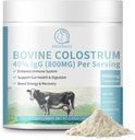 Bovine Colostrum Supplement 2000mg, Colostrum Powder 40% IgG Immunoglobuline für Immununterstützung, Haarwachstum, Gut Gesundheit, Muskel, Energie - 100% Gras Fed, Glutenfrei, Non-GMO, 120 Gramm
