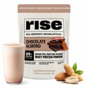 Rise Grass-Fed Whey Protein Powder - Schokolade Mandel | 25g Protein Keine künstlichen Aromen, Farben oder Konservierungsstoffe - Zuckerfrei, Glutenfrei, Sojafrei (2.4 lbs)