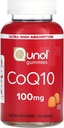 Qunol CoQ10 Gummis, CoQ10 100mg, Delicious Gummy Supplements, Coenzym Q10 hilft Herzgesundheit, Vegan, Glutenfrei, Ultra High Absorption - 90 Count