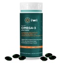 Iwi Omega-3 Sport, 60 Softgels (30 Servierungen), Pflanzenbasierte Vegan Algae Omega 3 mit DHA, Übung Erholung Unterstützung Nahrungsergänzung, Krill & Fisch Öl Alternative, keine Fishy Nachgeschmack