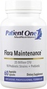 Patient One Flora Maintenance | Probiotic Supplement zu Aid Balanced Intestinal Flora* | 25 Billion CFU, 10 Probiotic Strains, Prebiotic | 60 Capsules