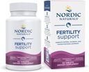 Nordic Naturals Fertility Support - Unflavored - 60 Kapseln - Frauen Fruchtbarkeitsergänzung für Hormone & Ovulation Unterstützung - 30 Servietten