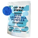 Bio Blue Spirulina Powder - Bulk 1 Pound Pack, 100% Phycocyanin, Pure Superfood aus Blue Algae - für natürliche Lebensmittel Färbung, Smoothies & Protein Drinks, Vegan - reines Wasser extrahiert