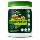 Green Superfood Powder – Bio-Super-Grünen-Getränk für Bloating, Energy & Digestion – Tägliche Vegan-Detox-Ergänzung mit Spirulina, Chlorella, Prebiotics – 53 Servietten