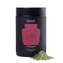 WelleCo Das Super Elixir Daily Greens Powder, Probiotic Drink Mix mit ganzer Nahrung, Glutenfrei, Vegan Gut Health Powder, Energie, Immunität, Gesunde Haut, Haare & Nägel (300g, gemischte Beere)