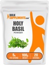BulkSupplements.com Heilige Basilikum-Pulver - Heilige Basilikum-Ergänzung, Heilige Basilikum Blatt-Pulver - Tulsi Heilige Basilikum, Kräuter & Glutenfrei, 5g pro Servierung, 100g (3,5 oz) (Pack von 1)