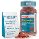 TIME-CAP LABS, INC. Zeitgemäß Ibuprofen 200mg 200 Tabletten - (NSAID) Schmerzlinderung Pillen für Kopfschmerzen, Menstruationsschmerzen, Zahnerfolge, Muskelschmerzen, Arthritis Schmerzen, Körpererfolge