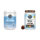 Garten des Lebens Gras Fed Hydrolysed Collagen Protein ergänzt Peptide Pulver, 19.75 Oz & Tasty Organic Chocolate Meal Ersatz Shake Vegan 20g