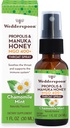Wedderspoon Propolis und Manuka Honey Throat Spray, Kamille & Mint, 1 Fl Oz (Pack von 1), Sore Throat Relief, natürliche Immununterstützung