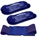 Wiederverwendbare heiße und kalte Eispackungen für Verletzungen (3-Piece-Set), Gelenkschmerzen, Muskeln Soreness und Körperentzündung - wiederverwendbare Gel Wraps - einstellbar & Flexibel für Knie, Rücken, Schultern, Arme und Beine