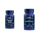 Life Extension Melatonin IR/XR & Optimierte Ashwagandha - Schlaf, Stress, Fokus, Gedächtnis - 60 Kapseln