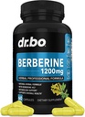 Berberine Ergänzung Kapseln - 1200mg Berberine HCL Ergänzung für gesunde Stoffwechselunterstützung - Premium Natural Complex für Frauen und Männer, Pure Support Kapseln Ergänzungen - 60 Pillen
