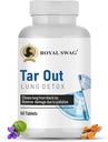 ROYAL SWAG Ayurvedic Lung Detox Tabletten (60 Count) Vegetarisch, Kräuterergänzung mit natürlichen Extrakten Tulsi, Mulethi, Vasava, Pippali und Turmeric | für Lung Reinigung und Entgiftung hergestellt