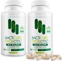 Bacticure Probiotic 120 Kapseln | Probiotics Supplement w/High CFU Formel für Männer & Frauen | Präbiotika & Verdauungsenzyme für Verdauung & Gut Gesundheit, Vaginale Gesundheit, Colon Cleanse, Immununterstützung