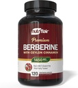 NutriFlair Berberine mit Ceylon Cinnamon 1450mg Supplement – 120 Kapseln | Hohe Potenzformel mit Berberine HCl & Organic Ceylon Cinnamon | Non-GMO, Vegan, Gluten-Free
