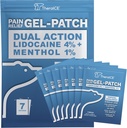 TheraICE Lidocaine Patches Plus Menthol – Maximale Stärke Heiß & ICY Kalte Relief für Rücken, Hals &amp; Schulter Schmerzen – 4% Lidocaine + 1% Menthol, Große Größe (7 Zähler)