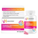 vH Essentials Probiotics für Frauen mit Präbiotika, Cranberry & Vitamin C - 60 Kapseln (30 Tage Versorgung) - Frauen Probiotika unterstützen Gut Balance, Feminine Health & Urinary Tract Gesundheit für Frauen