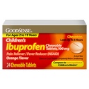 GoodSense Kinder Ibuprofen Kautabletten, 100 mg, 24 Count, Schmerzrelief und Fever Reducer (NSAID), vorübergehend reduziert Fever und glaubt Minor Aches und Schmerzen