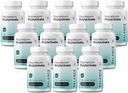 Magnesium Bisglycinat 200mg - Hohe Absorption Chelat Magnesium Supplement - Gentle on Stomach, Glutenfrei, Unterstützt Schlaf, Muskelkrämpfe & positive Stimmung - 120 Kapseln (Pack von 12)