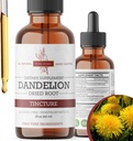 Dandelion Root Tincture 2 oz – Alkoholfreier Kräuterextrakt – 670 mg pro Portion – Glycerin-basiert, Vegan, Non-GMO, kein hinzugefügter Zucker – Dandelion Drops Liquid Supplement