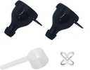 2Pack Protein-Pulver-Container zu gehen Portable Supplement-Tenels mit Shaker-Flaschenkugeln&Spoon Portable Dispenser-Container für Fitness und Reisen On-the-Go-Ergänzungs- und Fülllösung