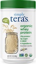 einfach tera's Organic Whey Protein Powder - Gras Fed Vanilla Whey Protein Powder, Clean, Made Ohne künstliche Süßungsmittel, Non-GMO, Kosher, rBGH-Free, Organic - 12 Oz.