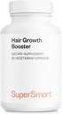 Supersmart - Haarwachstum Booster 160mg pro Tag (Lustriva Supplement) - Biotin 40x Mehr löslich | Non-GMO & Glutenfrei - 60 vegetarische Kapseln