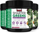 Kraftfaktor Smarter Greens Superfoods + Verdauungspulver, 3-Pack, Greens Powder mit 2 Billion Probiotics, Verdauungsenzyme und Antioxidantien zu Detox, Cleanse und Unterstützung Immunität, 90 Servierungen